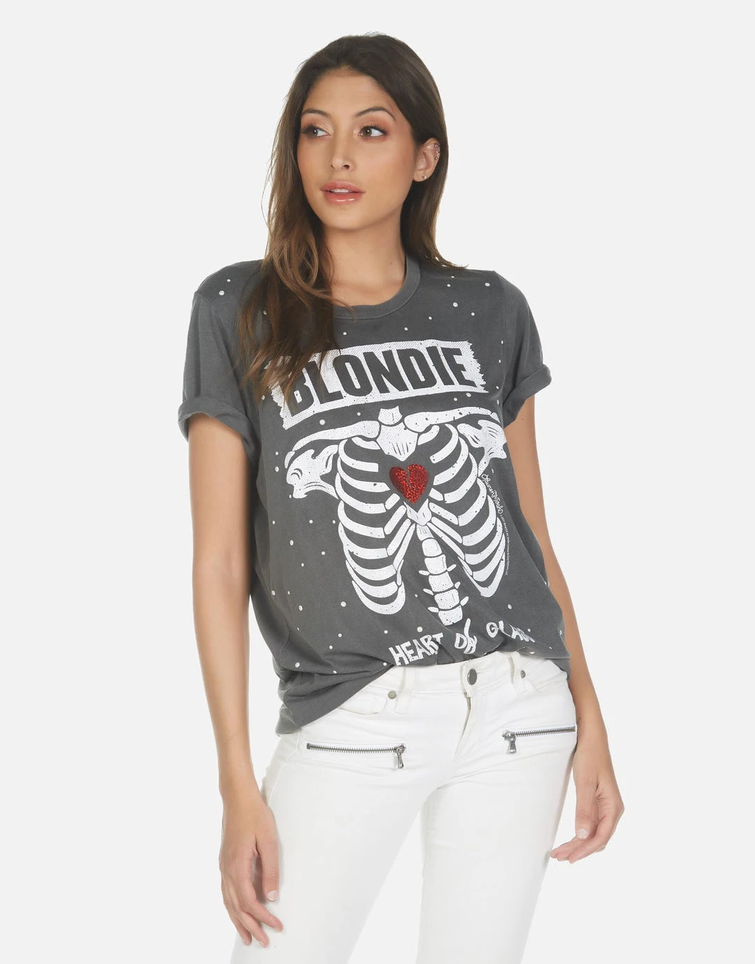 Lauren Moshi Short Sleeve Wolf Blondie Heart