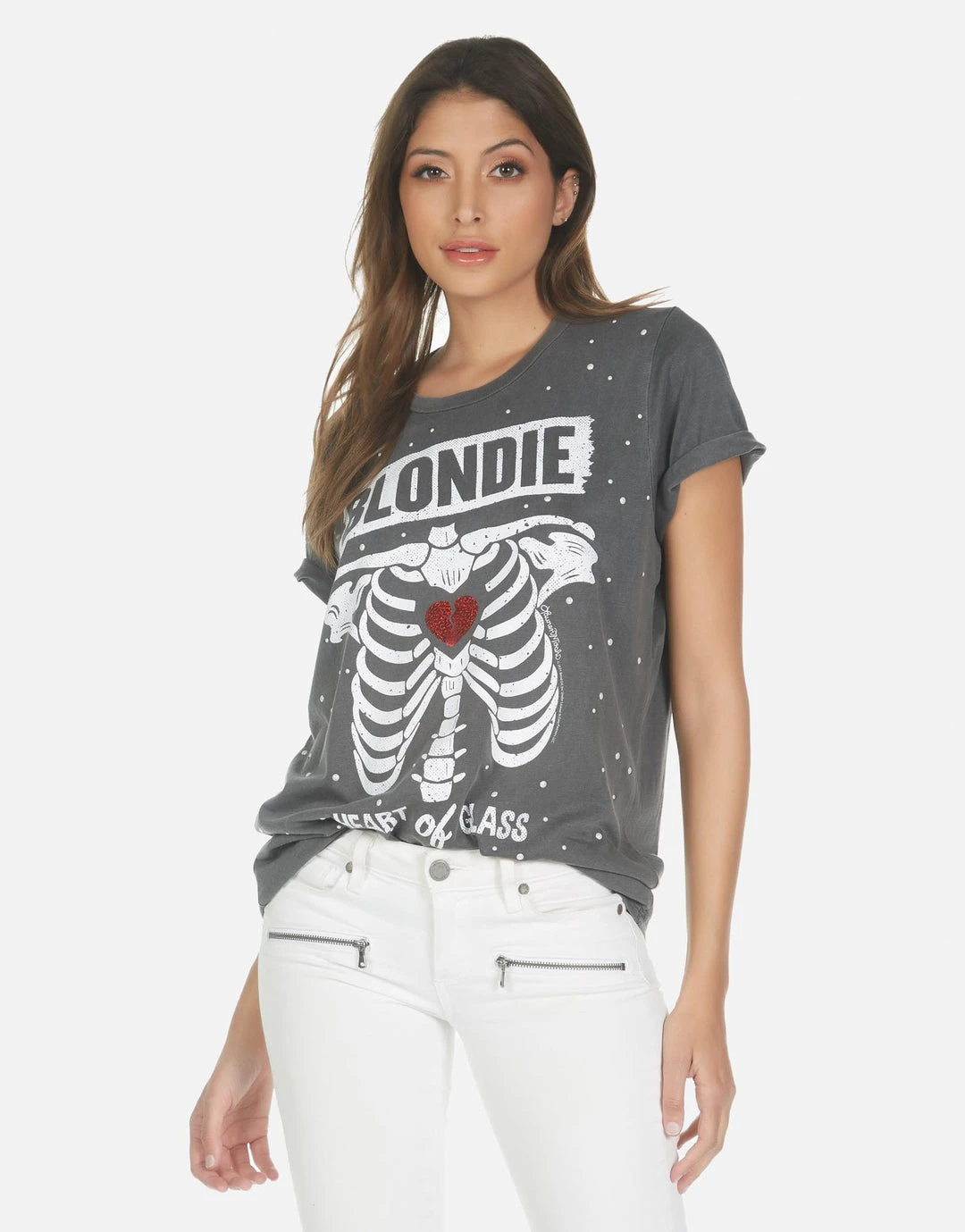 Lauren Moshi Short Sleeve Wolf Blondie Heart