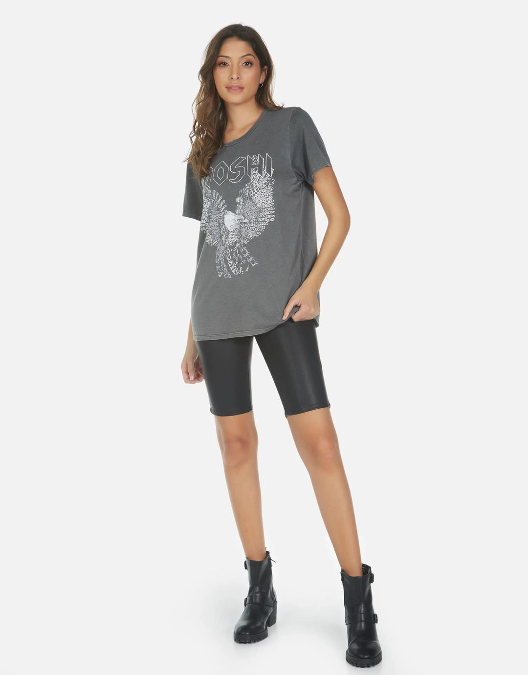Lauren Moshi Short Sleeve Wolf Moshi Eagle