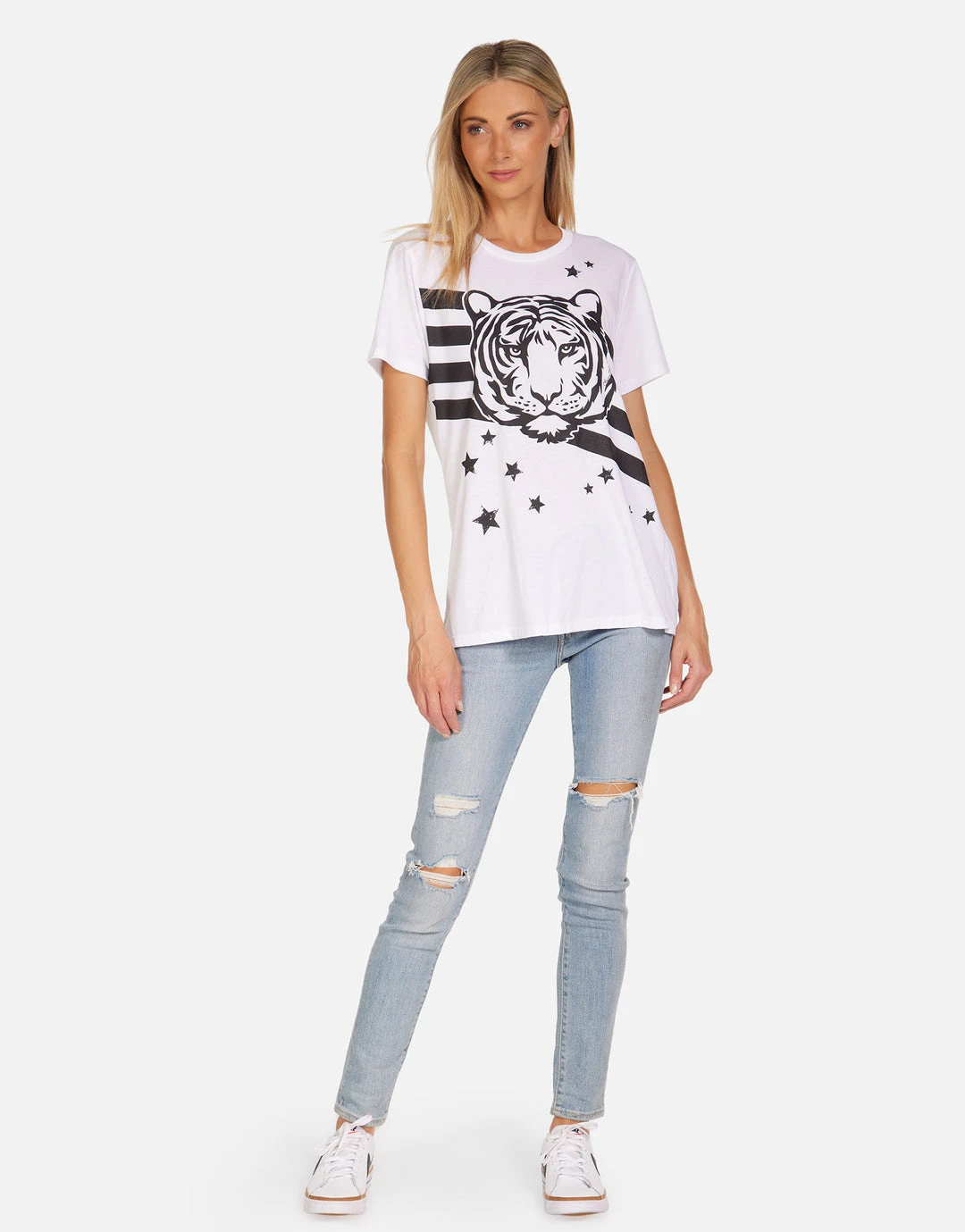 Lauren Moshi Wolf Tiger Stars & Stripes NEW