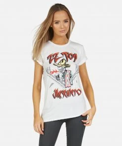 Lauren Moshi X ZZ Top Short Sleeve Wolf ZZ Top