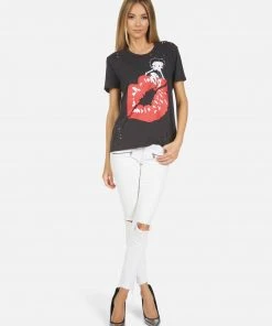 Lauren Moshi X Betty Boop Tops Wolf Betty Boop