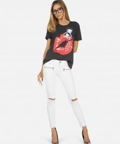 Lauren Moshi X Betty Boop Tops Wolf Betty Boop