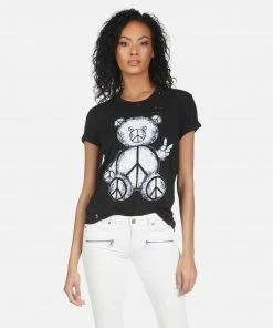 Lauren Moshi Short Sleeve Wolf Peace Teddy