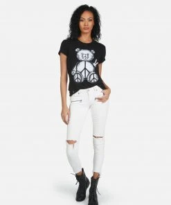Lauren Moshi Short Sleeve Wolf Peace Teddy