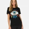 Lauren Moshi Short Sleeve Edda Rainbow Lightning Eye