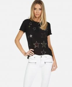 Lauren Moshi Tops Edda X Crystal Stars