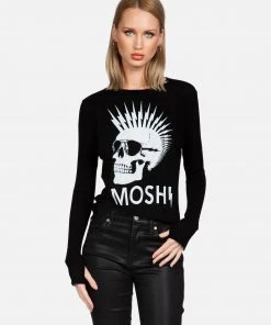 Lauren Moshi X Long Sleeve Mckinley X Moshi Lightning Skull
