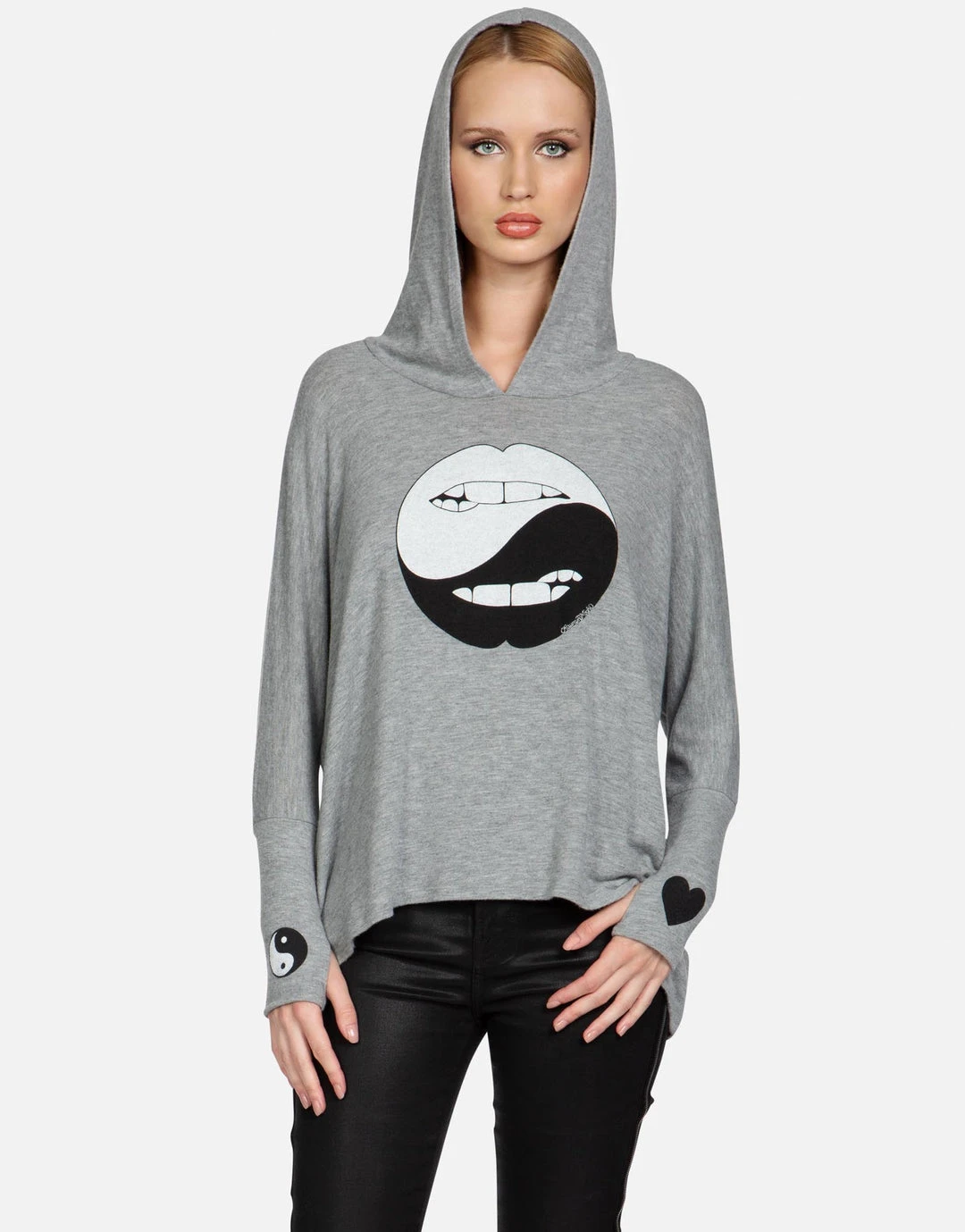 Lauren Moshi Long Sleeve Wilma Biting Lip Yin Yang