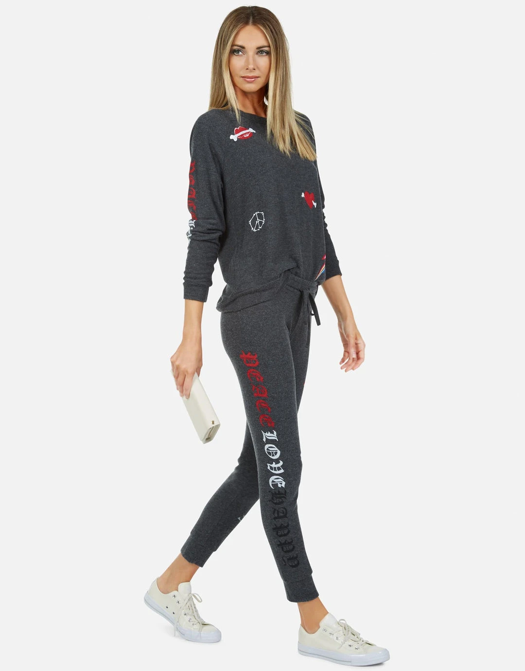 Lauren Moshi Everly Bone Elements Long Sleeve