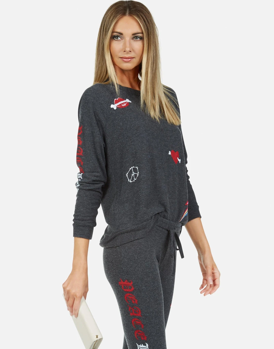 Lauren Moshi Everly Bone Elements Long Sleeve