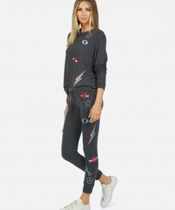 Lauren Moshi Everly Bone Elements Long Sleeve