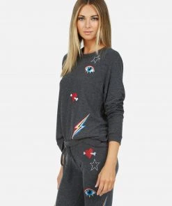 Lauren Moshi Everly Bone Elements Long Sleeve