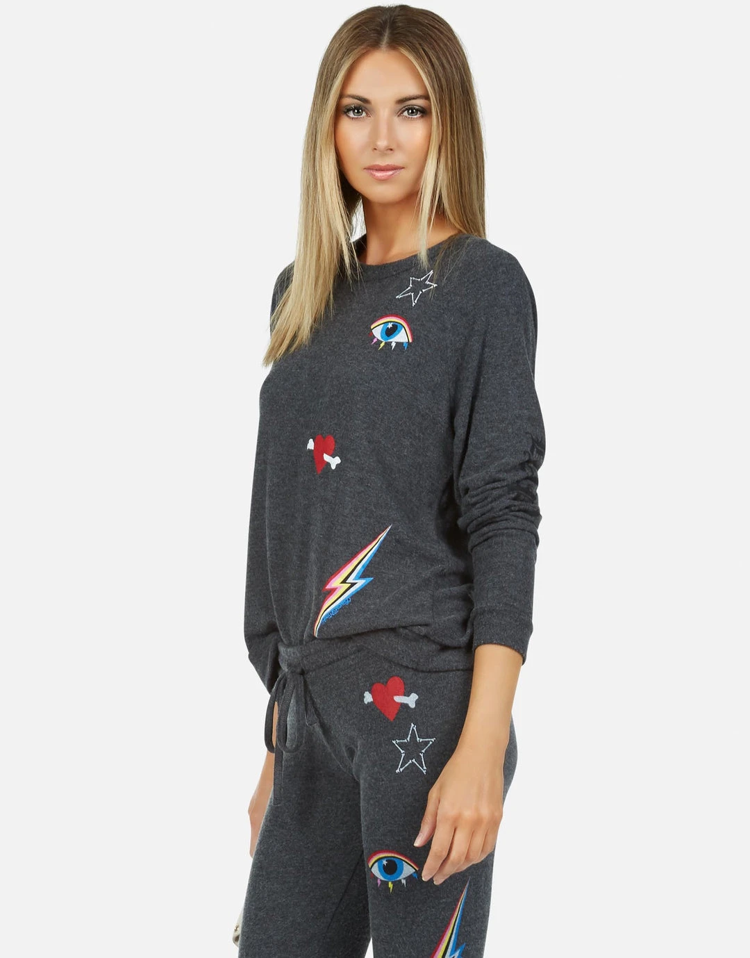 Lauren Moshi Everly Bone Elements Long Sleeve