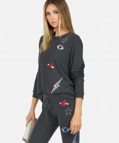 Lauren Moshi Everly Bone Elements Long Sleeve