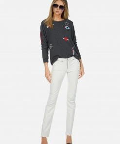 Lauren Moshi Everly Bone Elements Long Sleeve