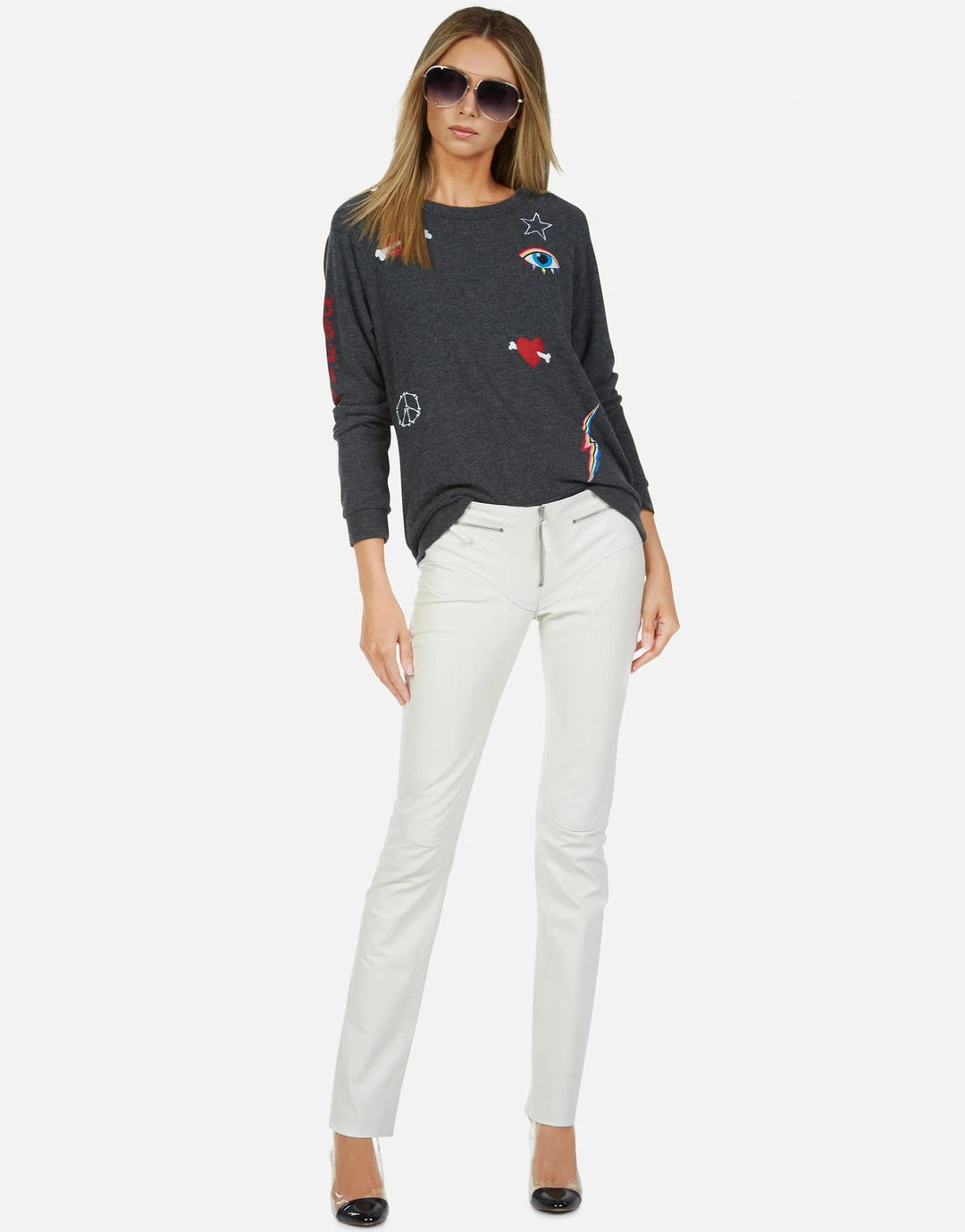 Lauren Moshi Everly Bone Elements Long Sleeve