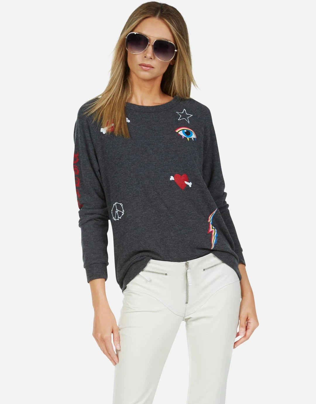 Lauren Moshi Everly Bone Elements Long Sleeve