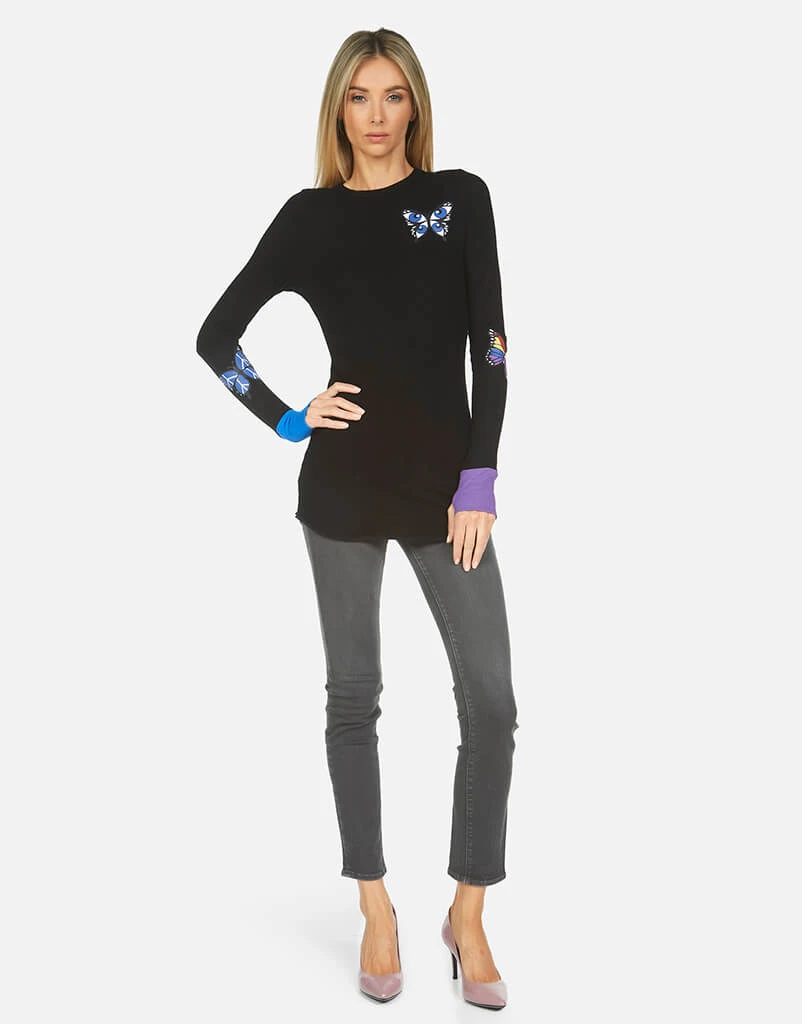 Lauren Moshi Long Sleeve Solange Butterfly