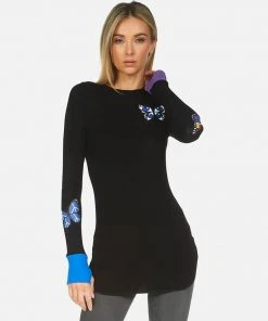 Lauren Moshi Long Sleeve Solange Butterfly