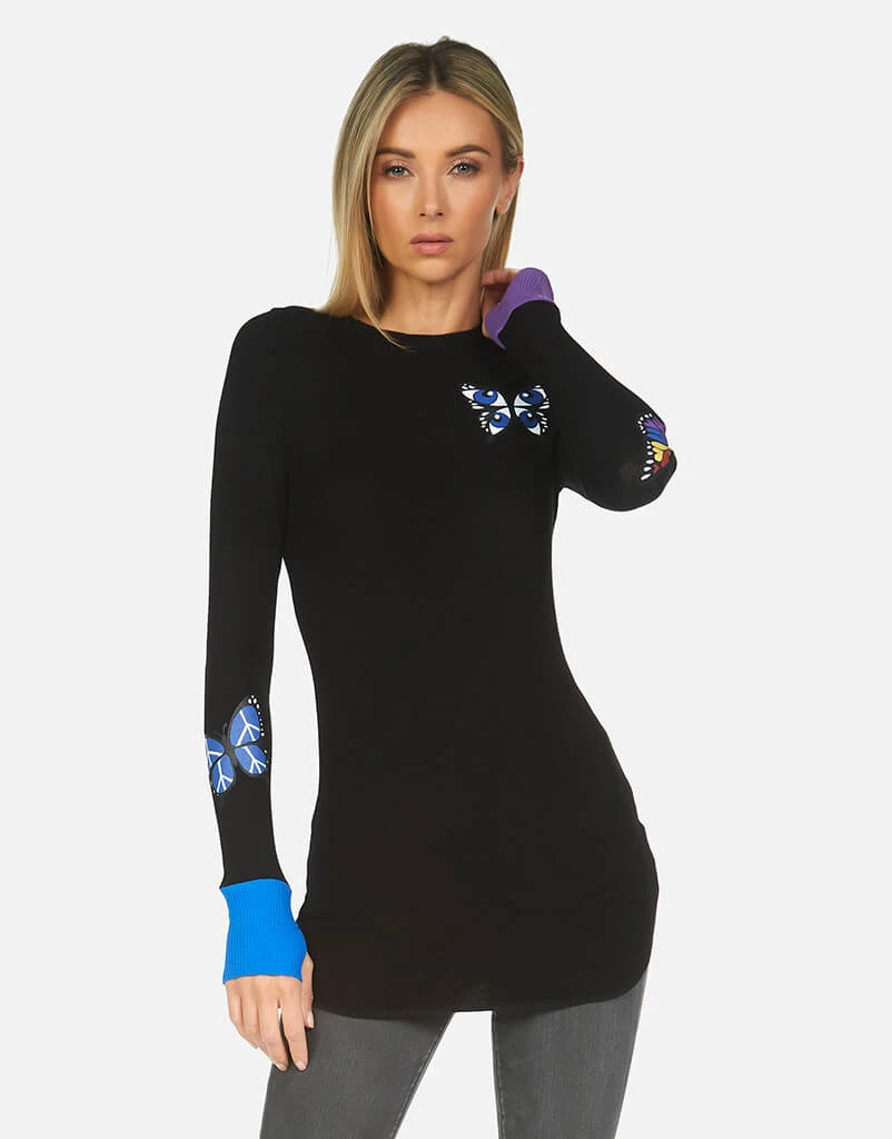 Lauren Moshi Long Sleeve Solange Butterfly