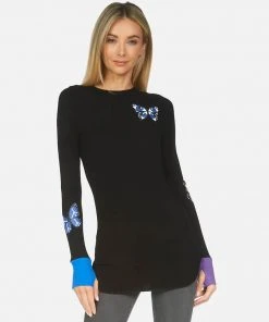Lauren Moshi Long Sleeve Solange Butterfly