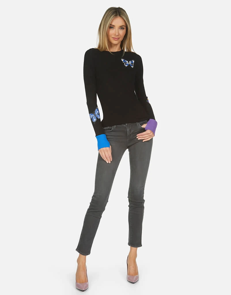 Lauren Moshi Long Sleeve Solange Butterfly
