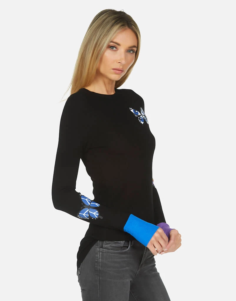 Lauren Moshi Long Sleeve Solange Butterfly