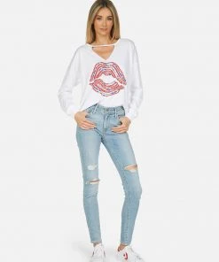 Lauren Moshi Long Sleeve Mirna Bracelet Lip