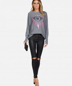 Lauren Moshi Ladona Electric Evil Eye Long Sleeve