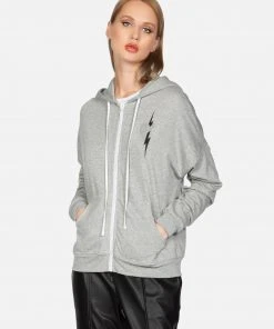 Lauren Moshi Chandra Happy Lightning Love Hoodies