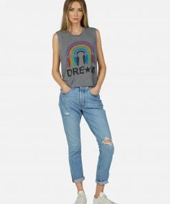 Lauren Moshi Tanks Kinzington Dream Rainbow