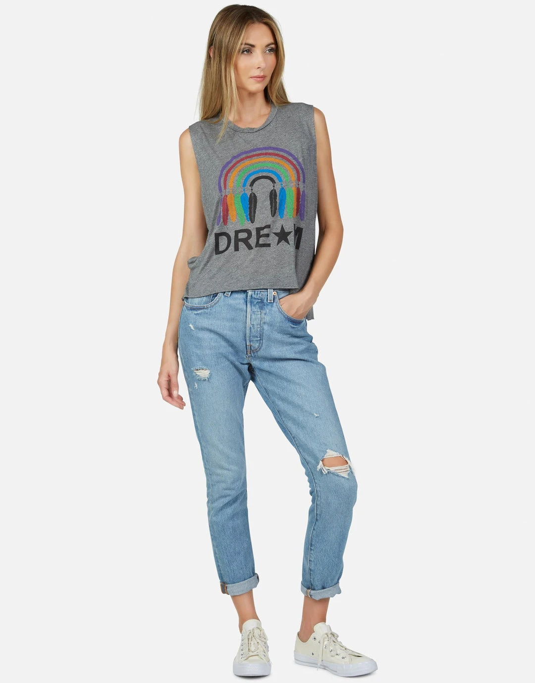 Lauren Moshi Tanks Kinzington Dream Rainbow