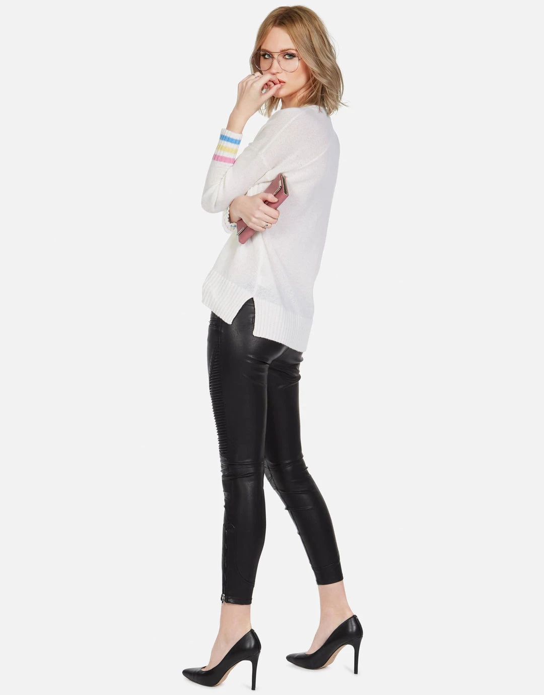 Lauren Moshi Vivian Dripping Heart Long Sleeve