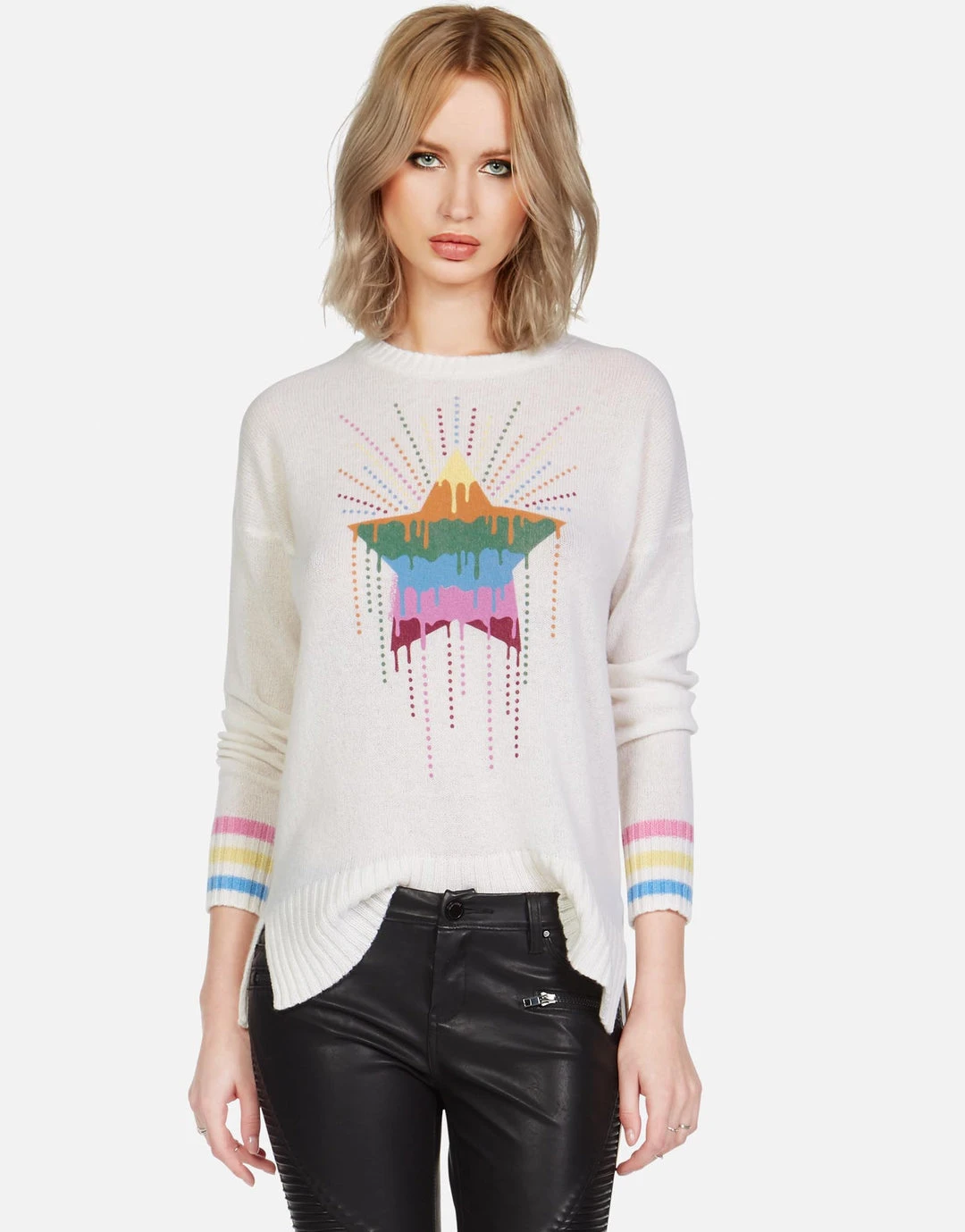 Lauren Moshi Vivian Dripping Heart Long Sleeve