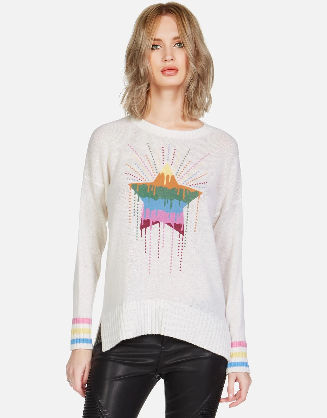 Lauren Moshi Vivian Dripping Heart Long Sleeve