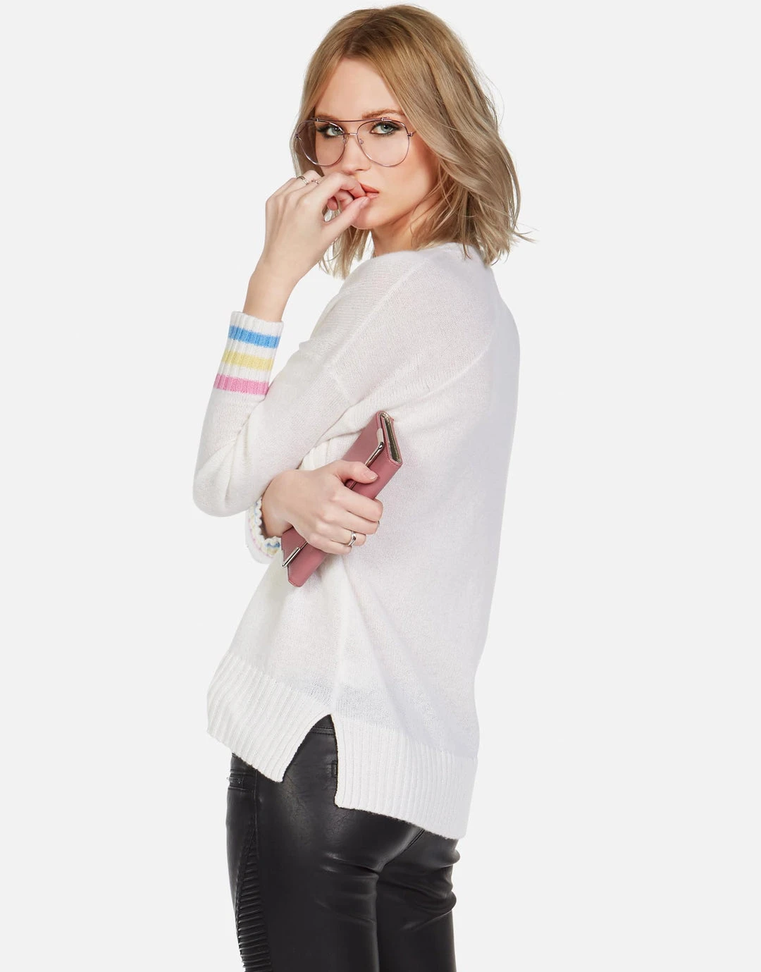 Lauren Moshi Vivian Dripping Heart Long Sleeve