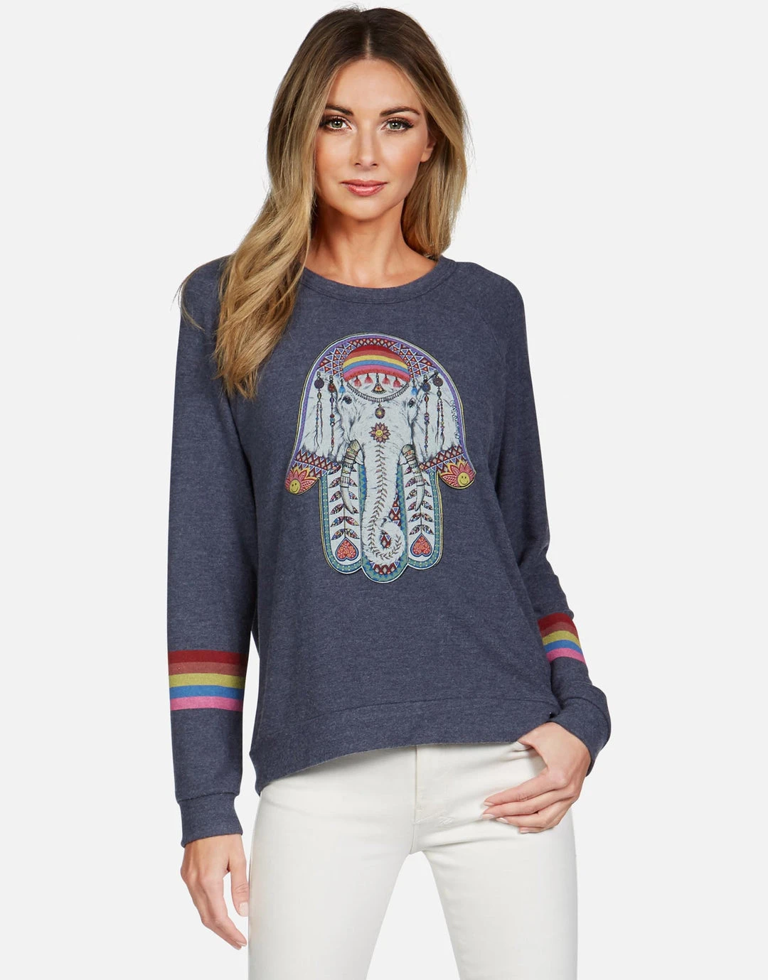 Lauren Moshi Long Sleeve Everly Elephant Hamsa