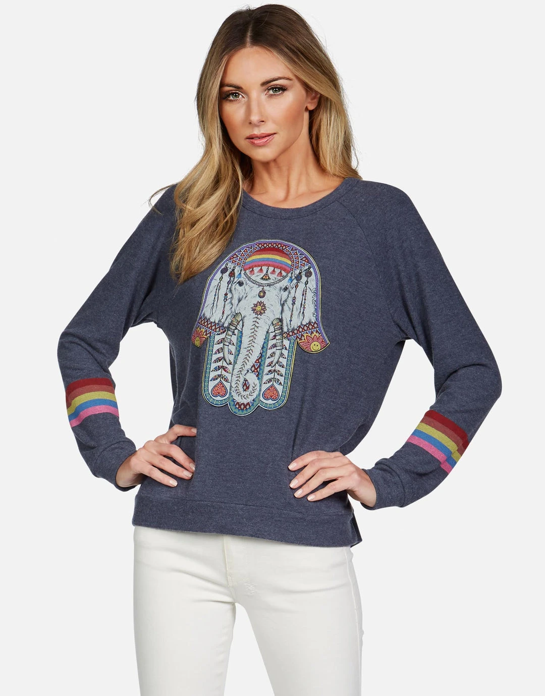 Lauren Moshi Long Sleeve Everly Elephant Hamsa
