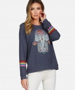 Lauren Moshi Long Sleeve Everly Elephant Hamsa