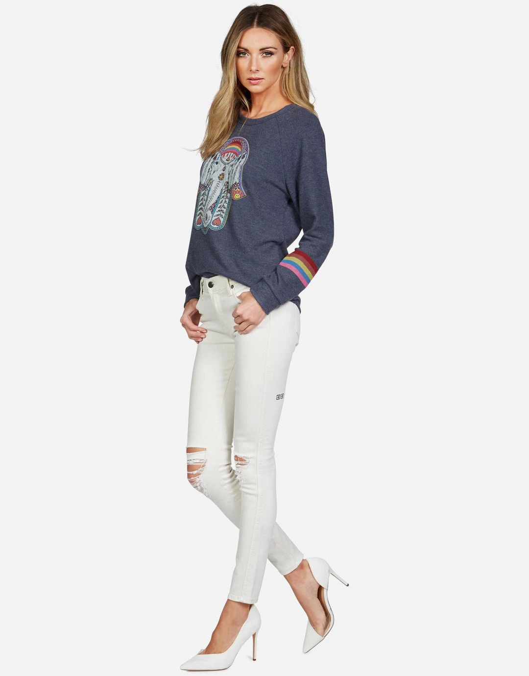 Lauren Moshi Long Sleeve Everly Elephant Hamsa