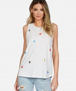 Lauren Moshi Peyton Evil Eye Elements Tanks