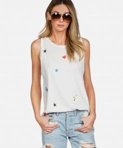 Lauren Moshi Peyton Evil Eye Elements Tanks
