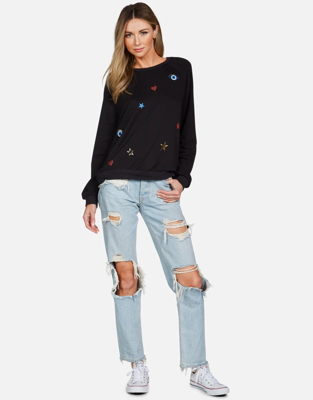 Lauren Moshi Noleta Evil Eye Elements Long Sleeve
