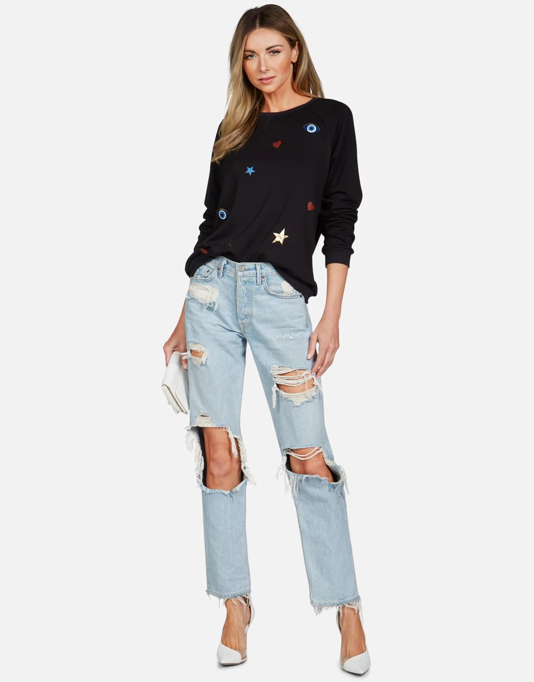 Lauren Moshi Noleta Evil Eye Elements Long Sleeve