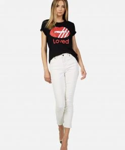 Lauren Moshi X Croft Striped Mouth Loved LAST CALL