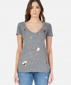 Lauren Moshi Short Sleeve Emmalyn Scribble Hearts