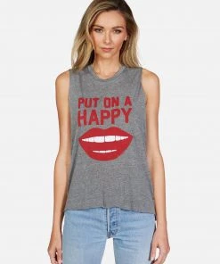 Lauren Moshi Tanks Kinzington Happy Smile