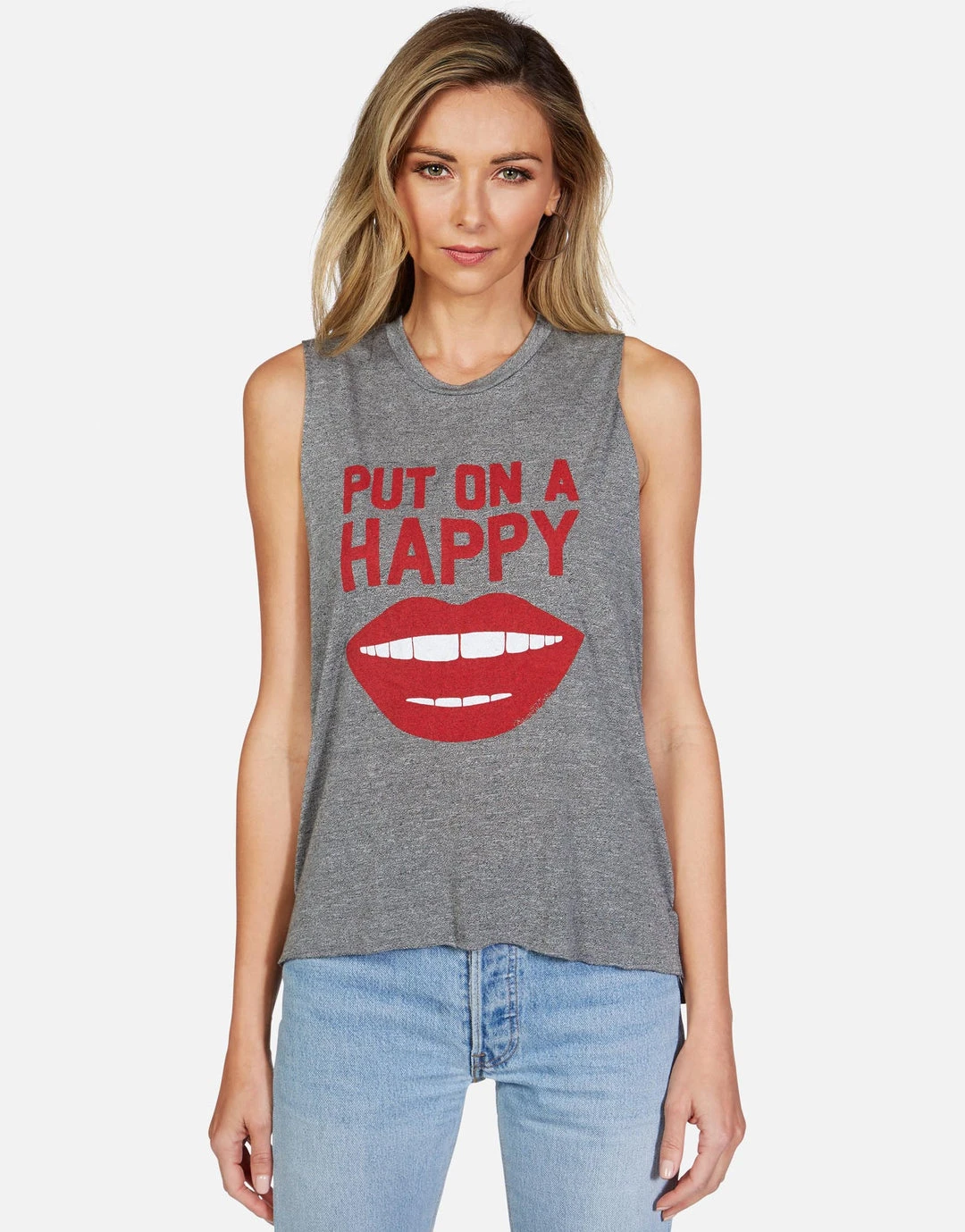 Lauren Moshi Tanks Kinzington Happy Smile