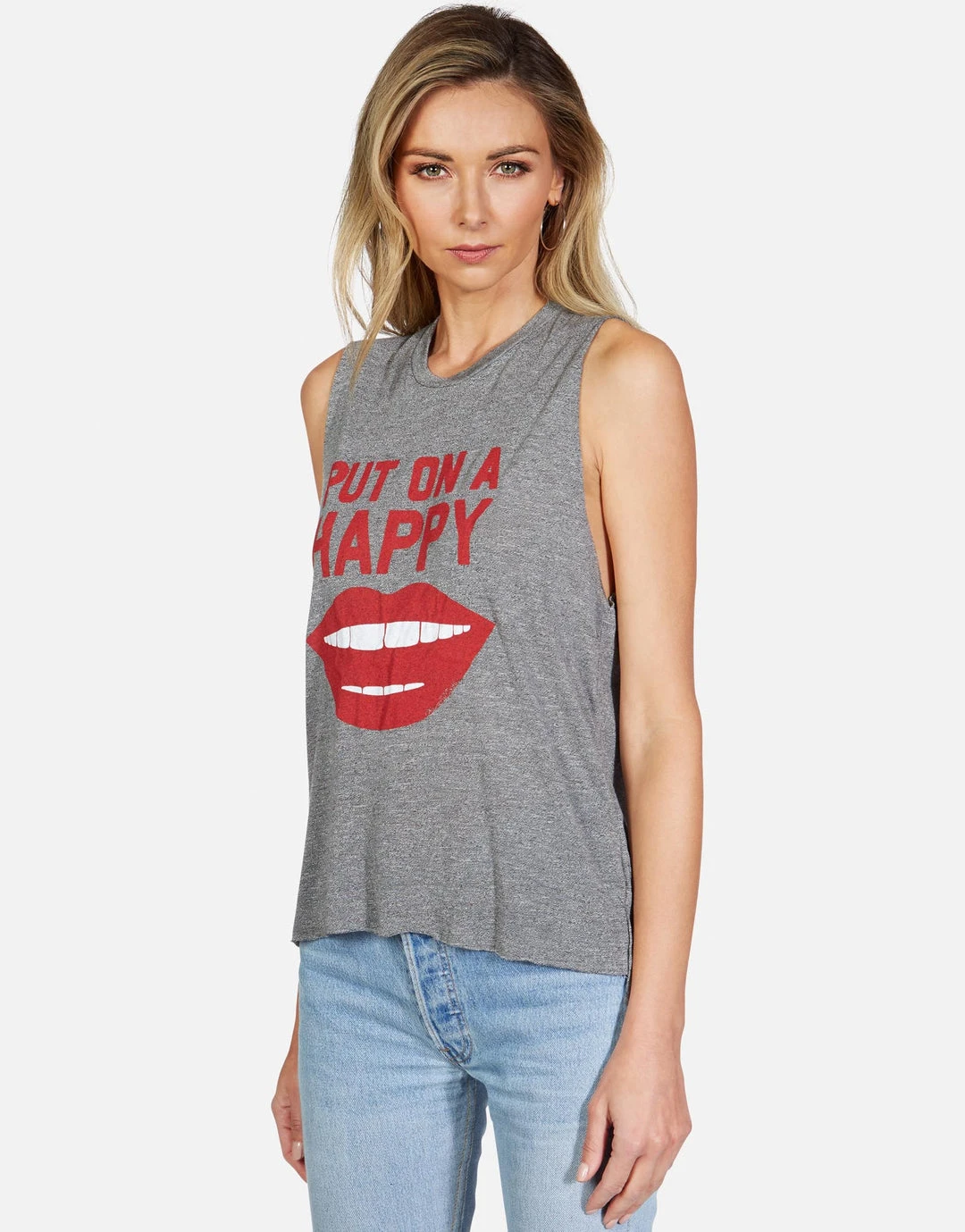 Lauren Moshi Tanks Kinzington Happy Smile